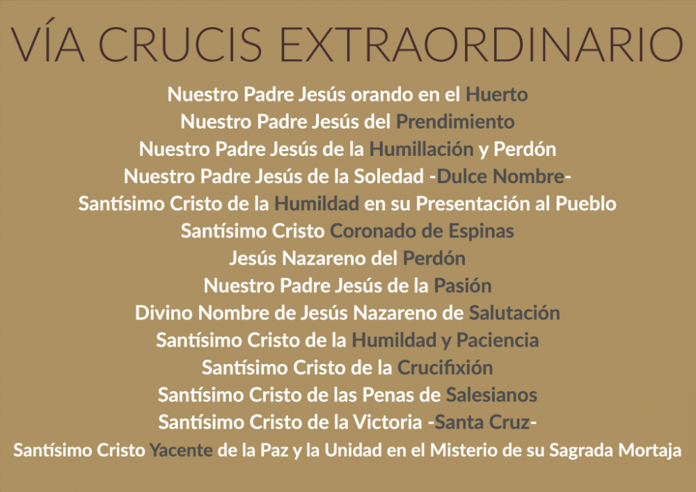 La Agrupación de Cofradías avanza en los preparativos para la celebración del Vía Crucis Extraordinario.
