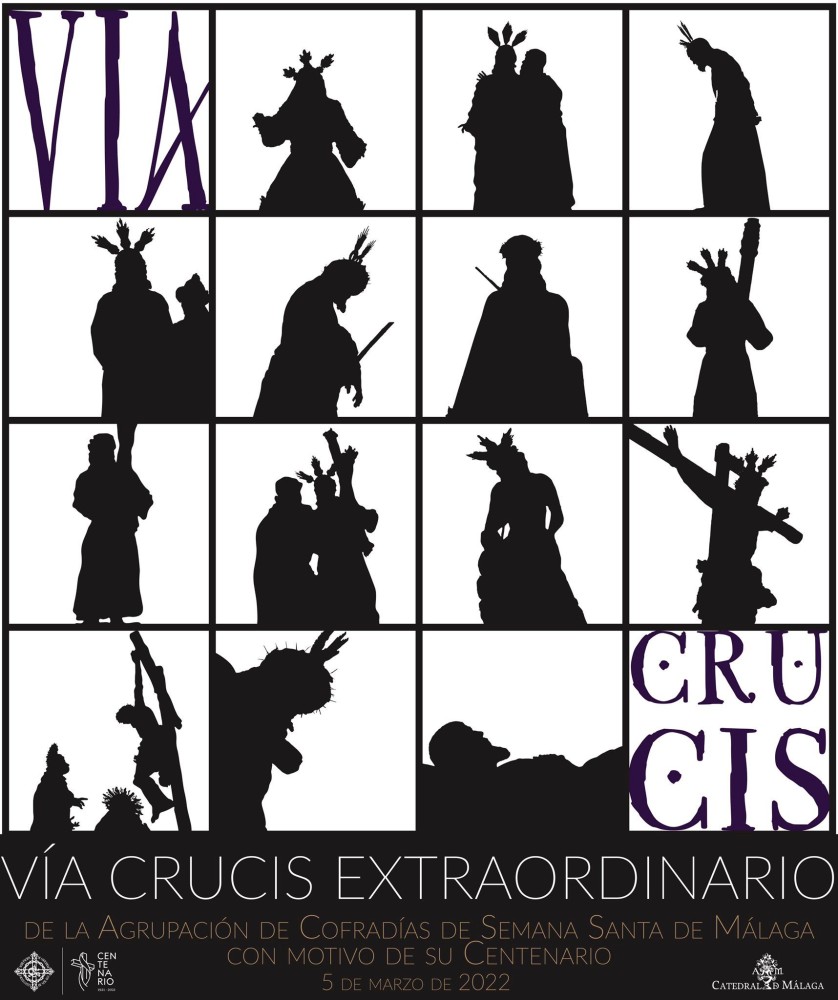 Cartel anunciador del Via Crucis Magno.