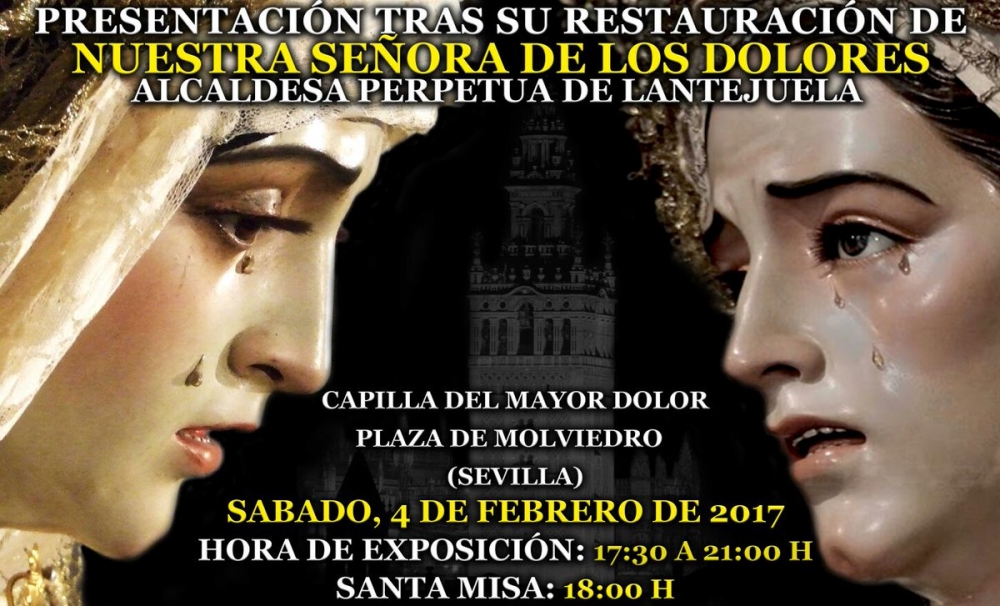 Jesús Despojado acoge la presentación de la Virgen de los Dolores de Lantejuela