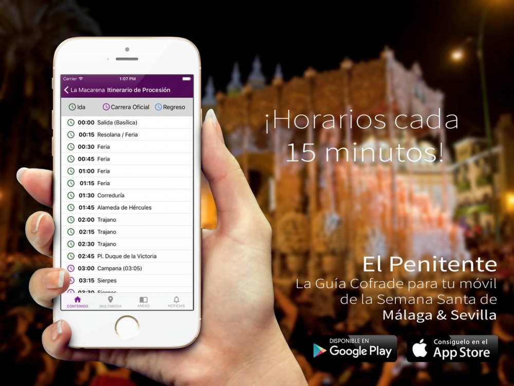 ¡Ya están todos los Horarios de Semana Santa disponible!