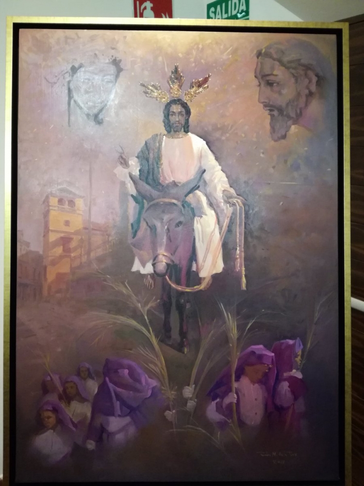 Presentado el cartel conmemorativo del LXXV Aniversario de la bendición de Ntro Padre Jesús a su Entrada en Jerusalén