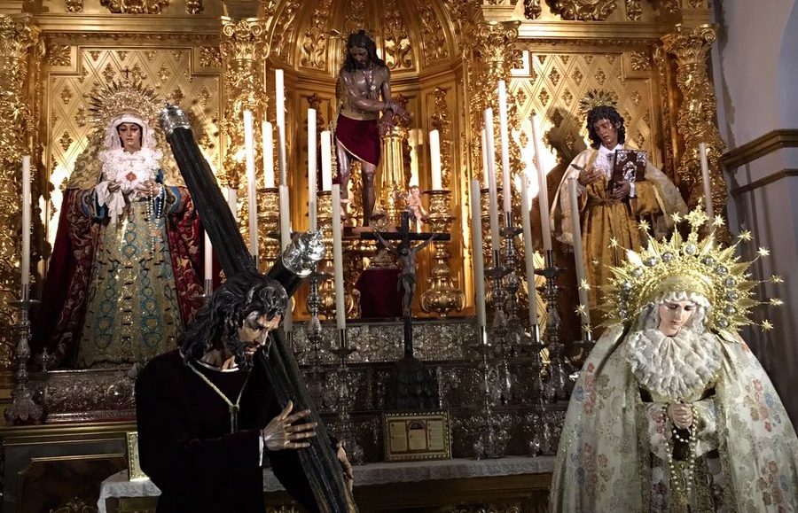 Los Titulares de Pasión se encuentran de forma temporal en la capilla de los Gitanos