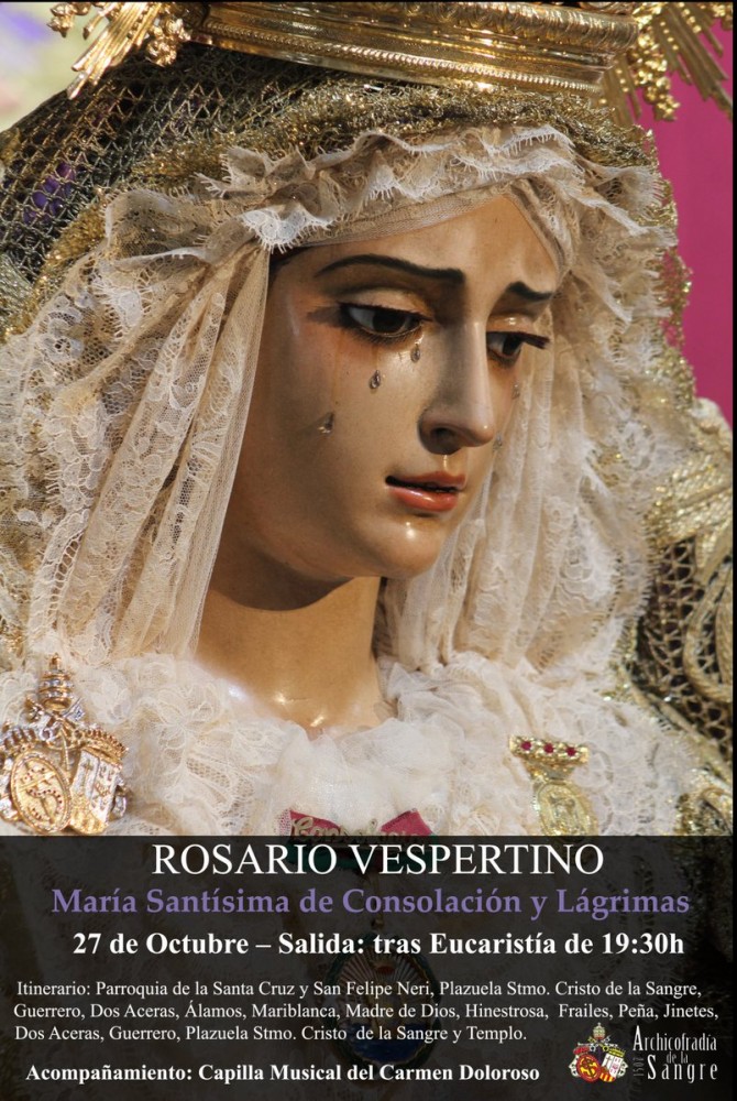 Rosario Vespertino de María Stma. de Consolación y Lágrimas,