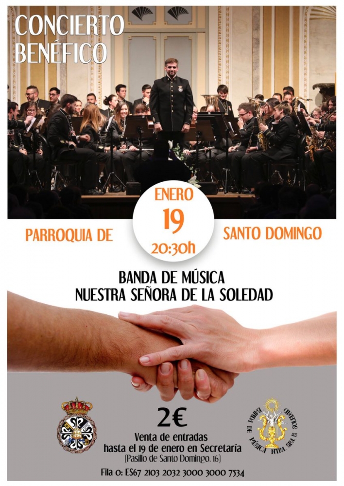 La banda de música Nuestra Señora de la Soledad ofrecerá un concierto benéfico