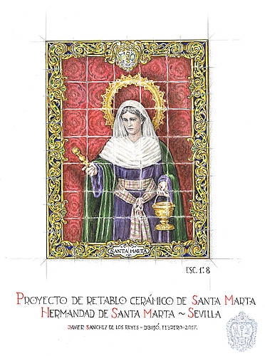 Santa Marta contará con un azulejo en la parroquia de San Andrés