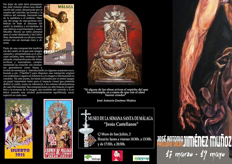 Mañana reabrirá el Museo de la Semana Santa de Málaga Jesús Castellanos