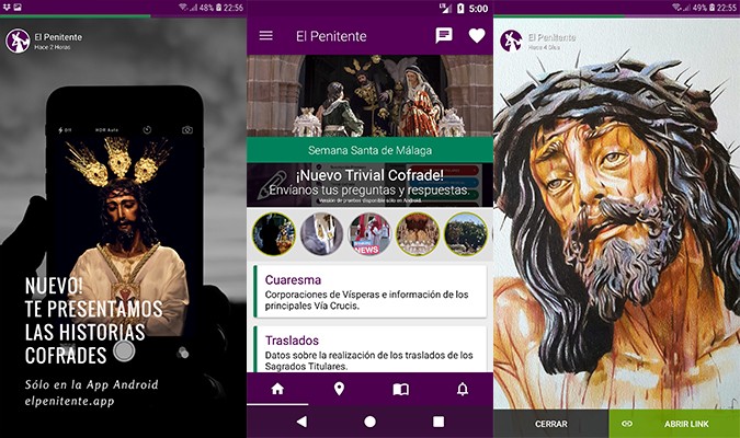 Las Historias Cofrades, una nueva forma para visualizar otro tipo de contenidos (Android)