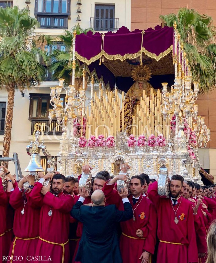 La cofradía del Cautivo presentará el palio completo de la Virgen de la Trinidad